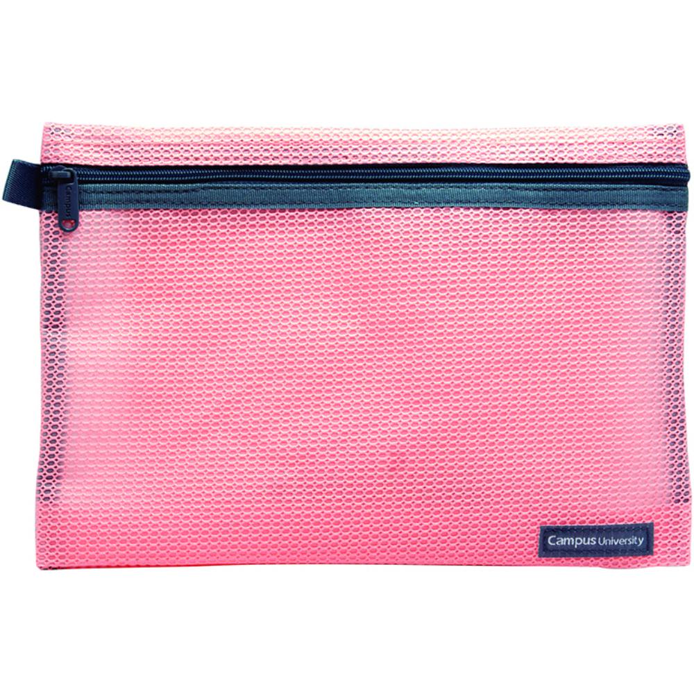 BOLSA MULTIUSO CREMALLERA ROSA A5