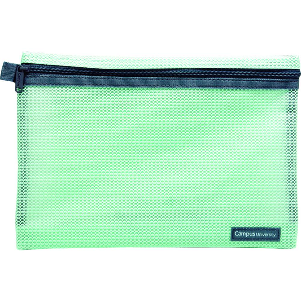 BOLSA MULTIUSO CREMALLERA VERDE A5