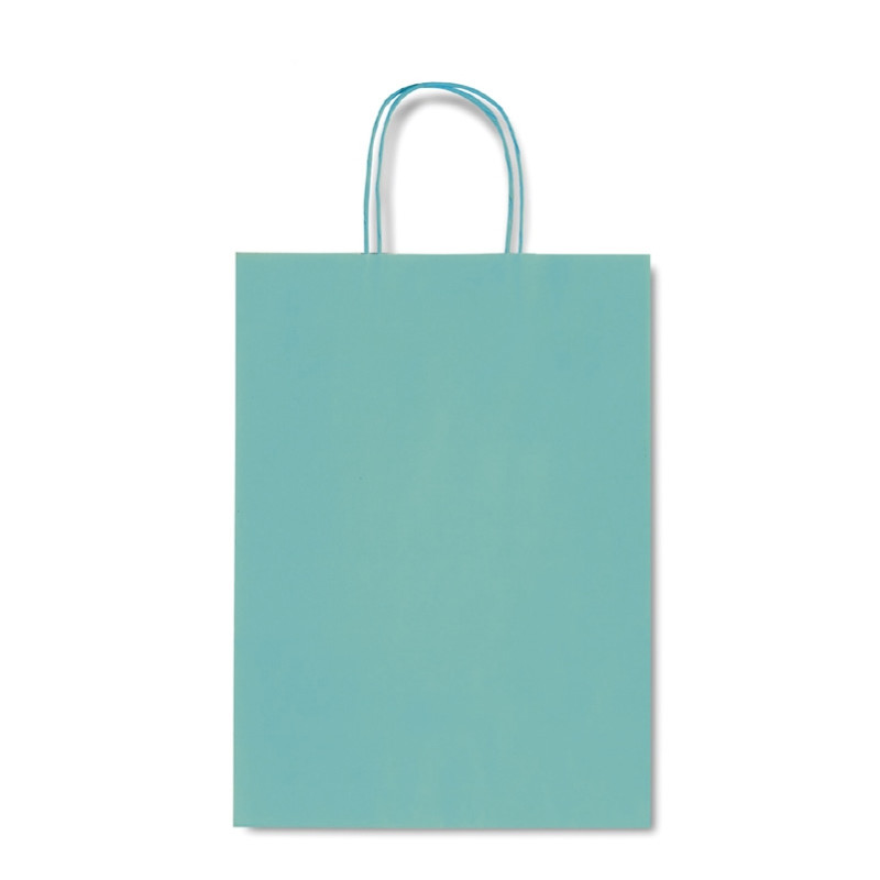 BOLSA PAPEL 774D VERDE AGUA 26X12X36CM