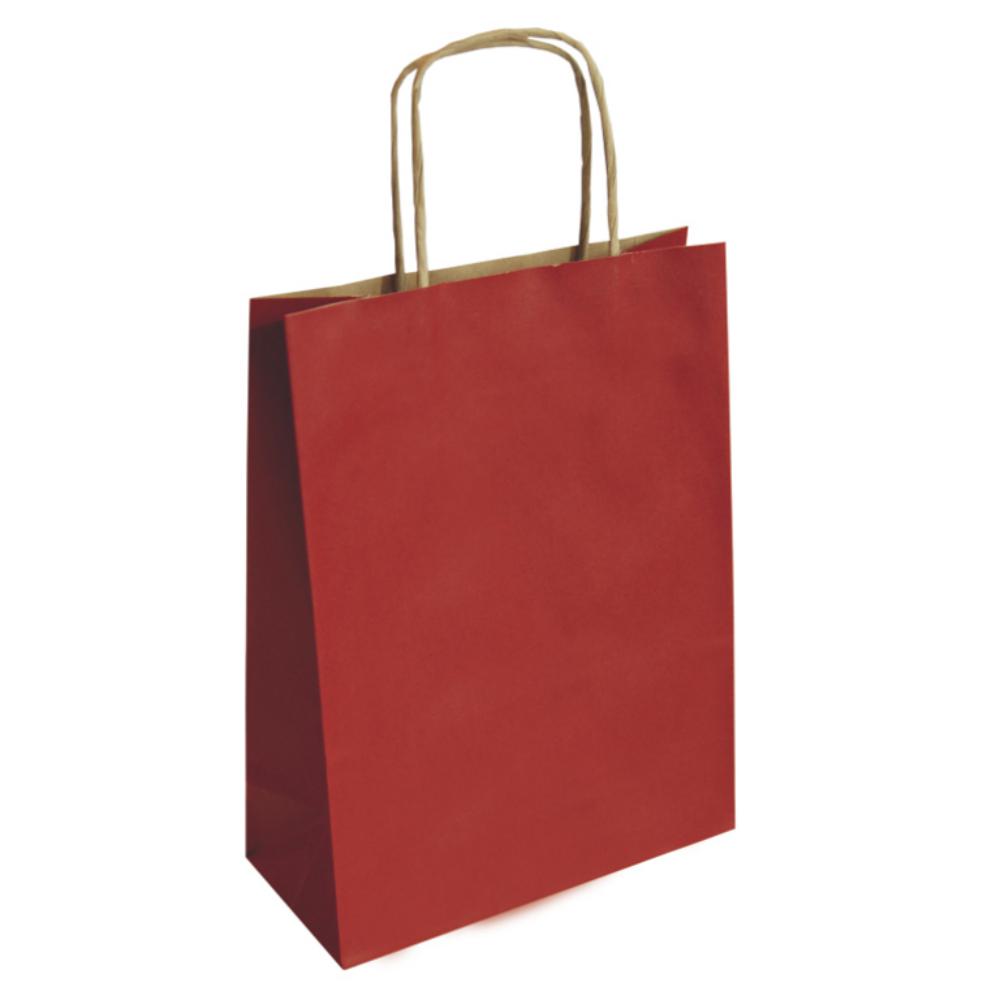 BOLSA PAPEL KRAFT 32*12*42 ROJ