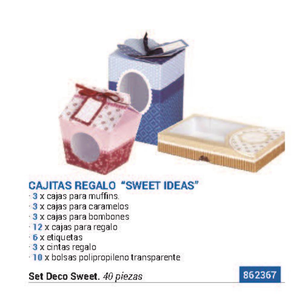 CAJA REGALO FOLIA SWEET 9 PZ