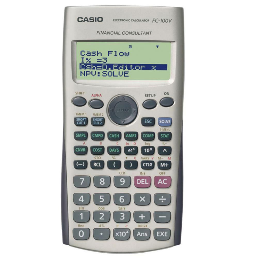 CALCULADORA CASIO FINANCIERA FC 100V