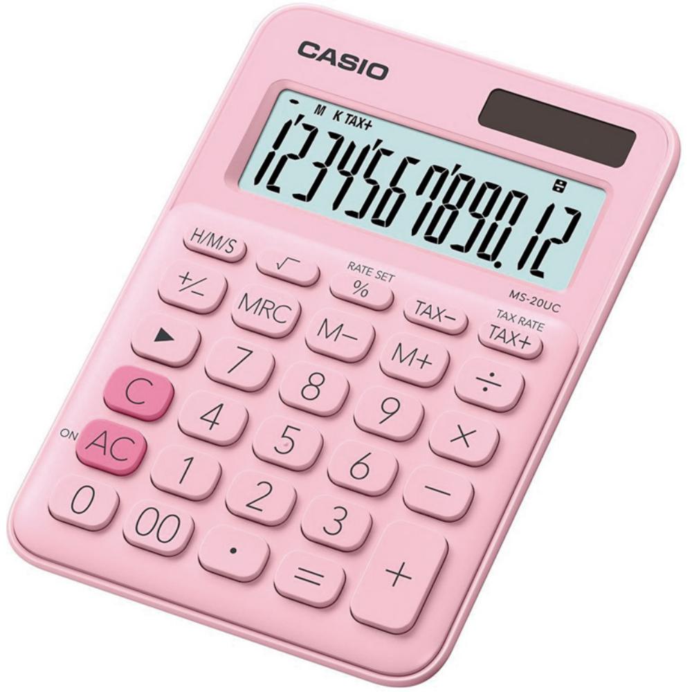 CALCULADORA CASIO MS 20UC ROSA