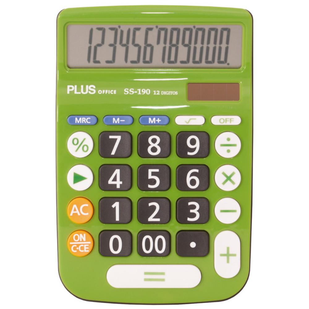 CALCULADORA PLUS SS-190 VERDE