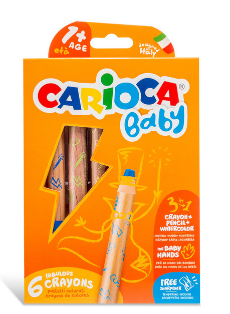 CARIOCA BABY 3IN1 CRAYONE 6UDS