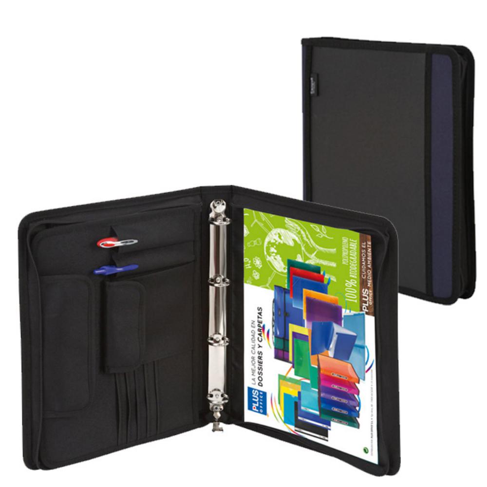 CARPETA A4 4A/25 CREMALLERA AZUL