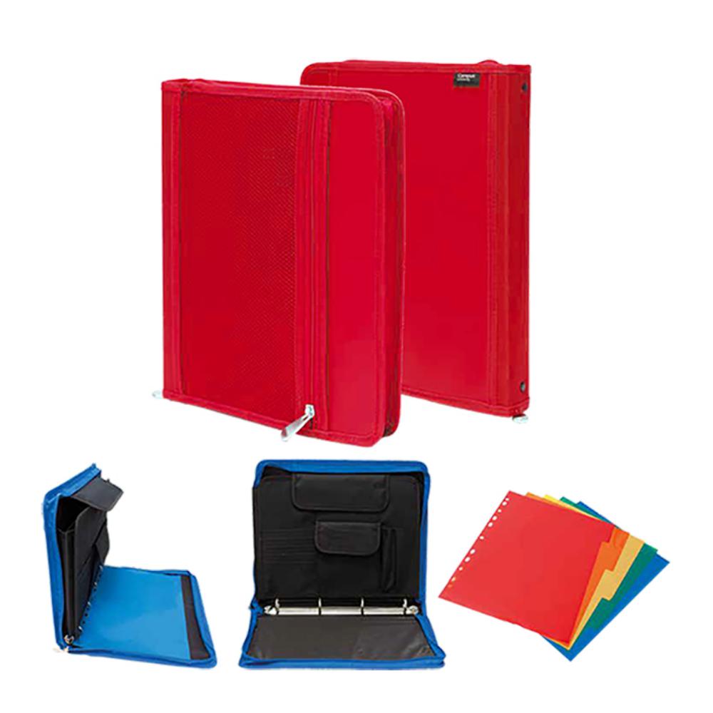 CARPETA CAMPUS A4 4A/30 CREMALLERA ROJO