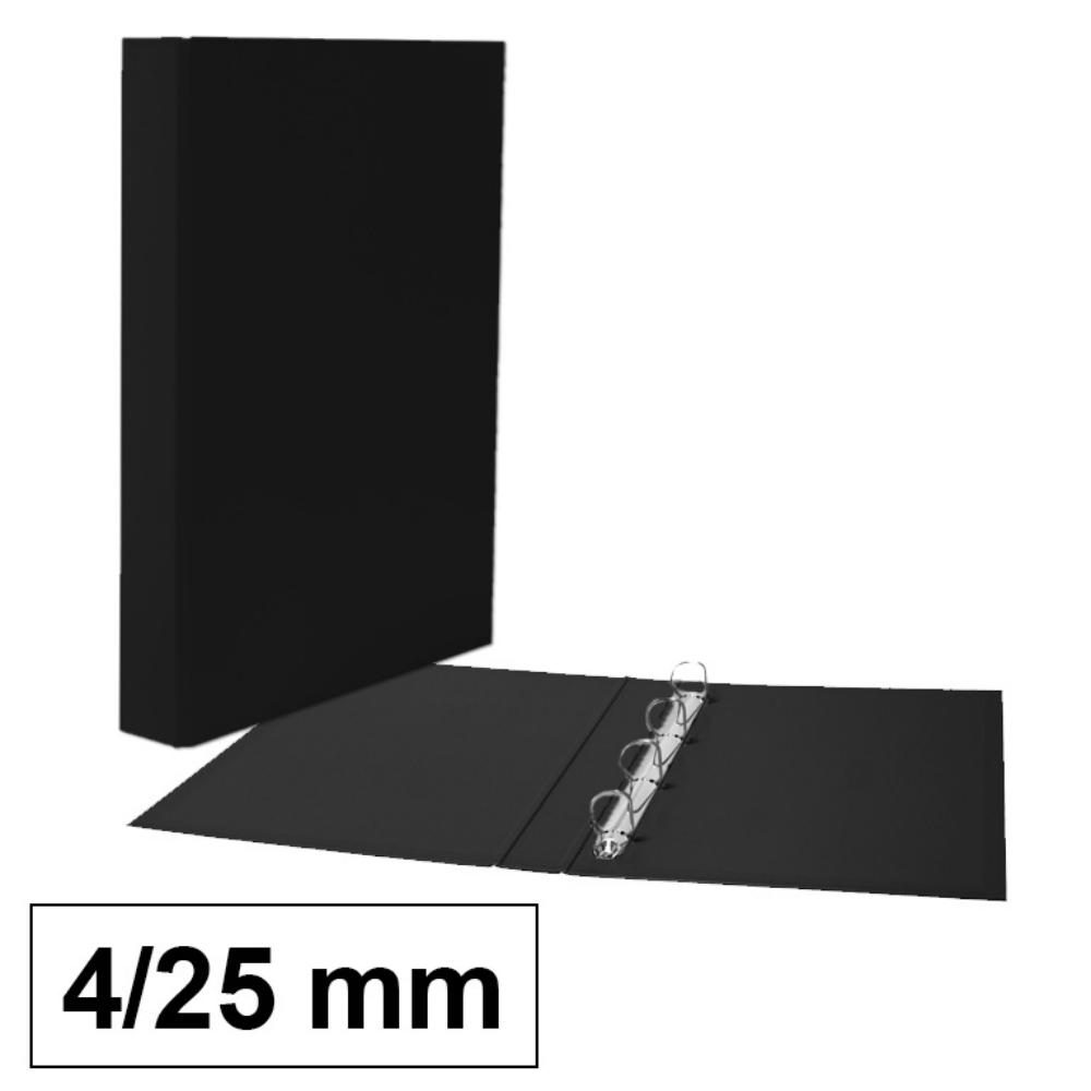 CARPETA F 4A/25 CARTON NEGRO