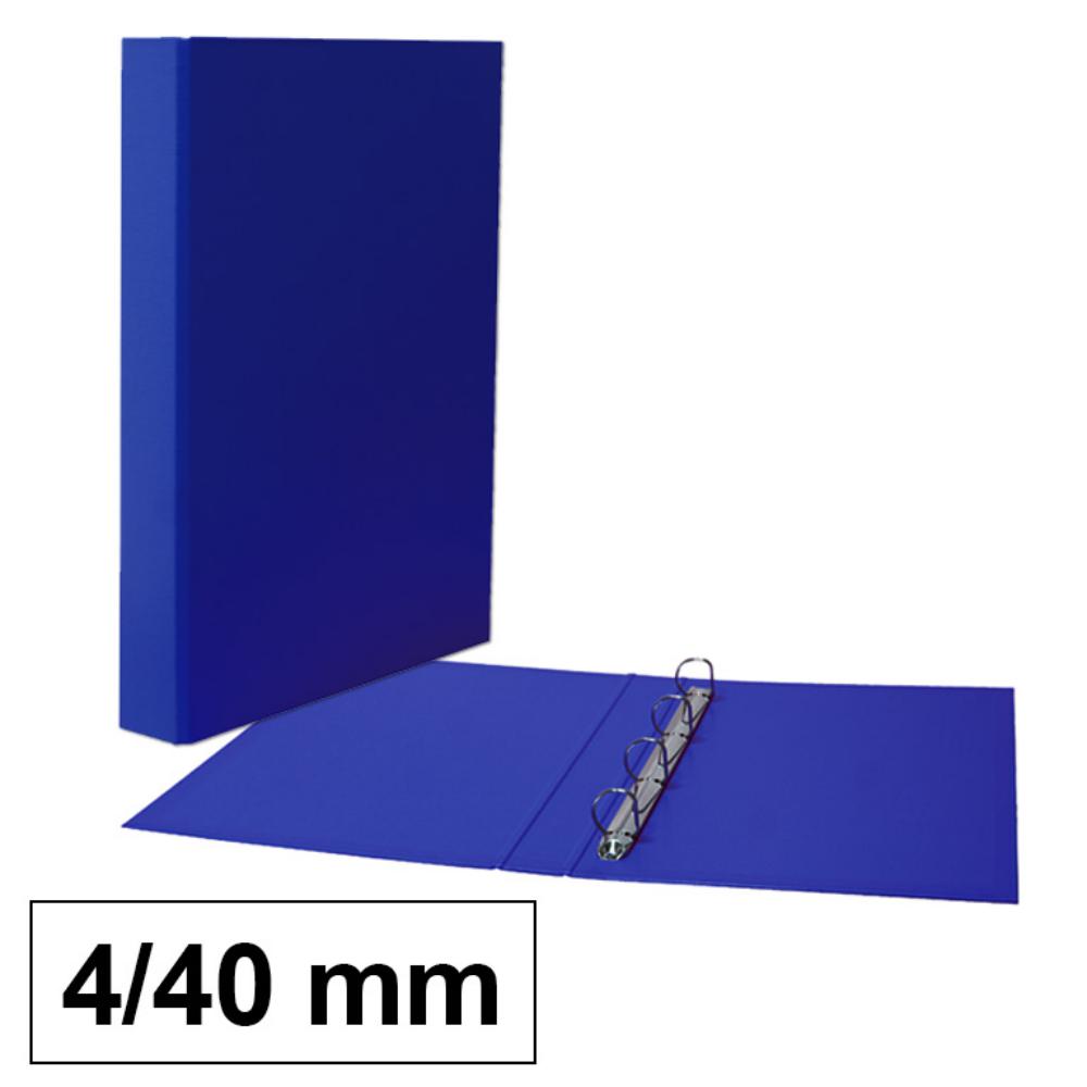 CARPETA F 4A/40 CARTON AZUL