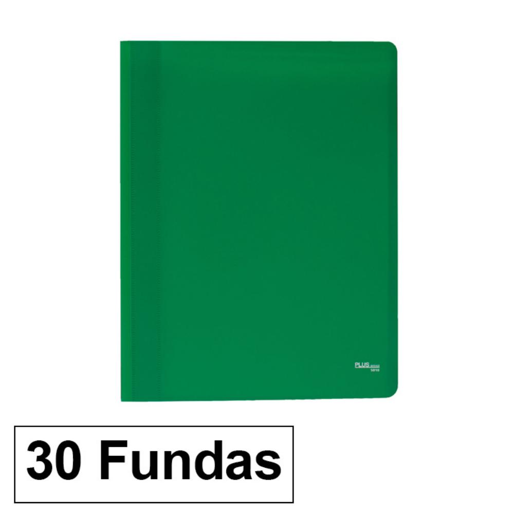 CARPETA FLEXIBLE 30 FUNDAS VERDE