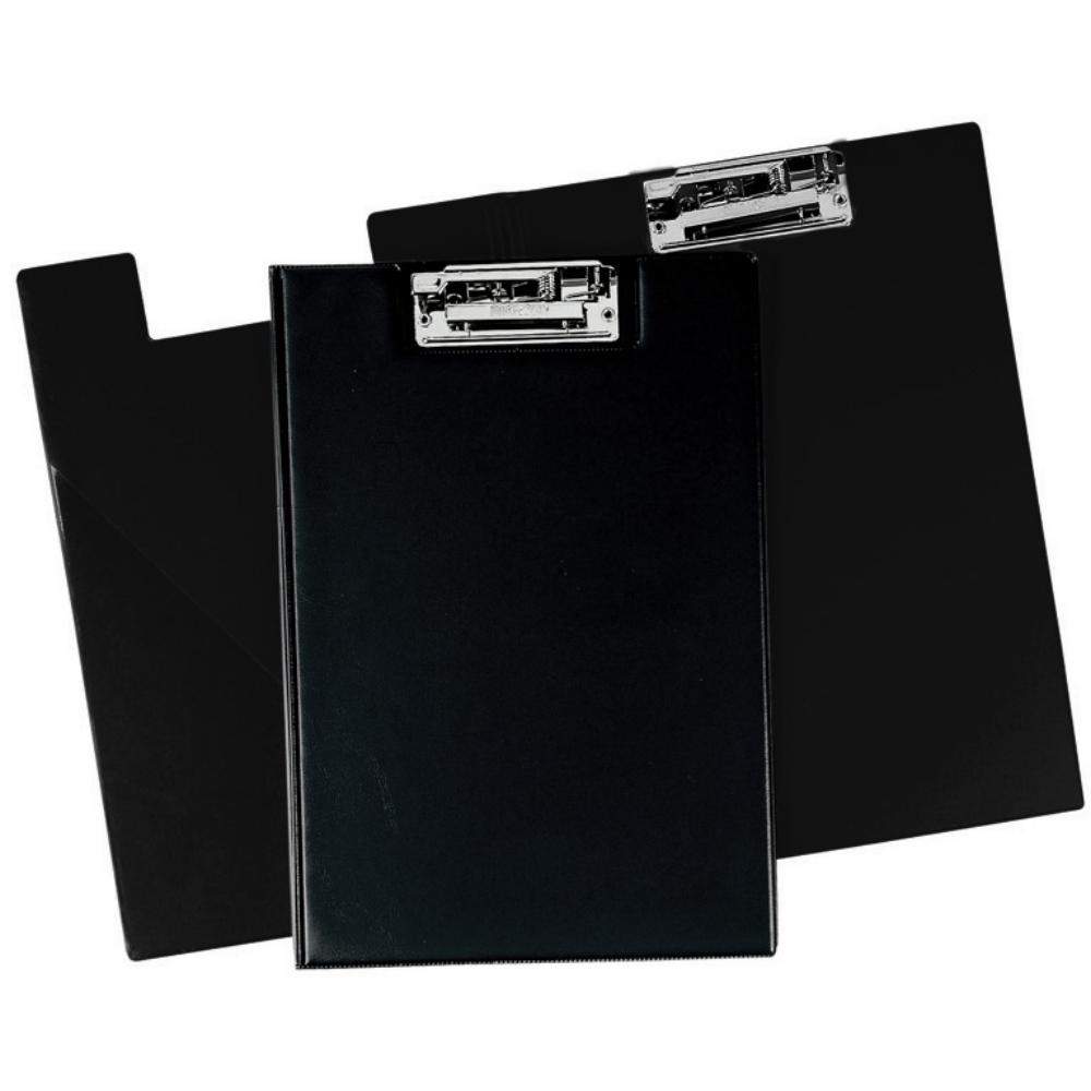 CARPETA FOLIO CON MINICLIP PVC NEGRO