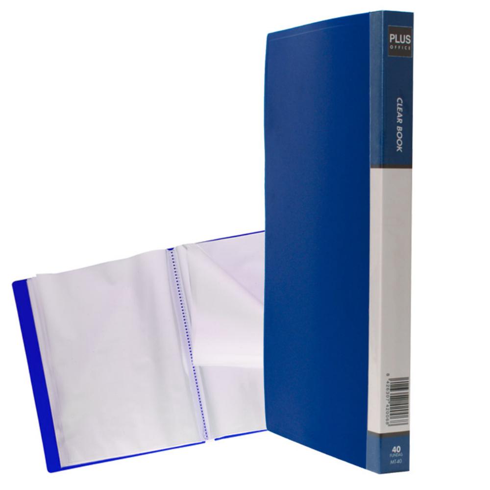 CARPETA FUNDAS MT40 RIGIDA 40F AZUL