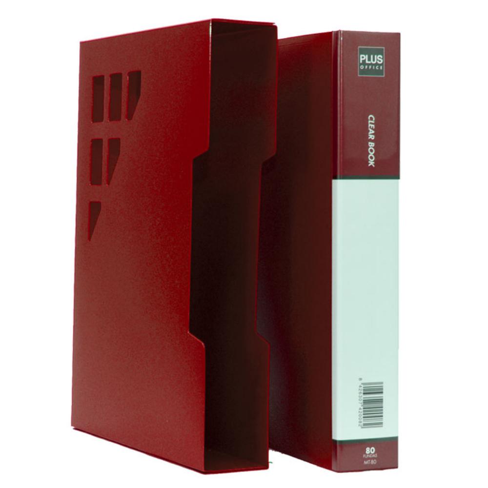 CARPETA FUNDAS MT80 RIGID.C/CAJ 80F ROJO