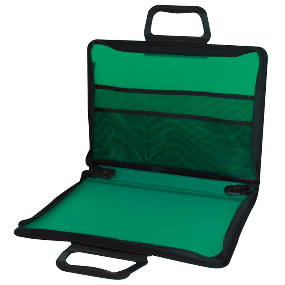 CARPETA PP ASA+CREMALLERA 3D VERDE