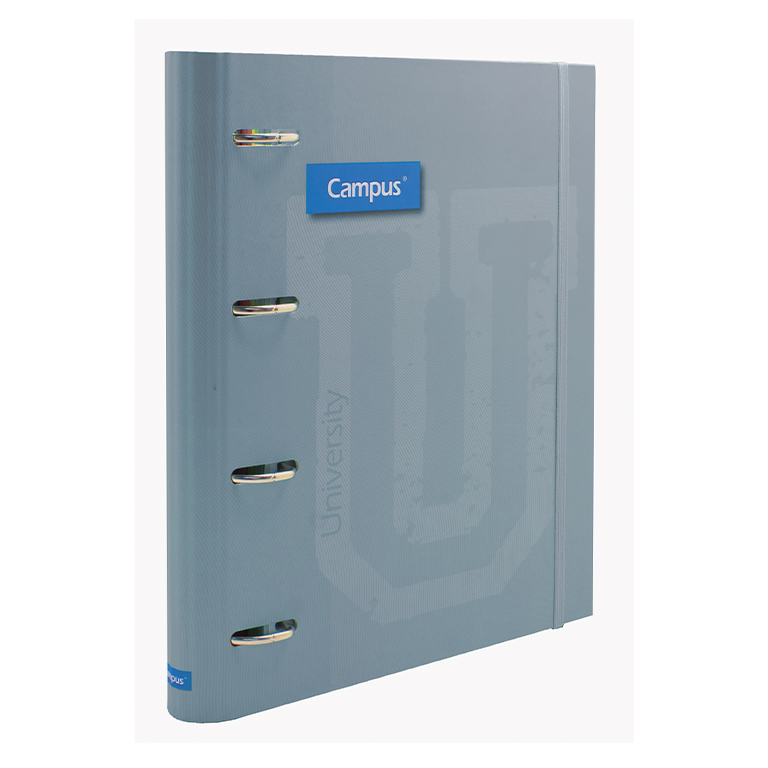 CARPETA RINGBOOK SOFT CAMPUS UNIVERSITY 4 ANILLAS+RECAMBIO AZUL MANHATTAN