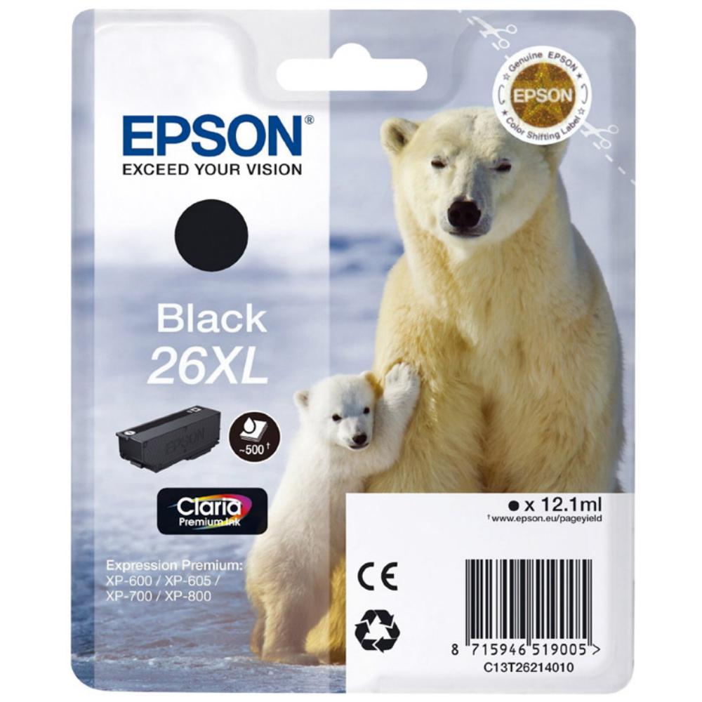 CARTUCHO EPSON 26XL NEGRO