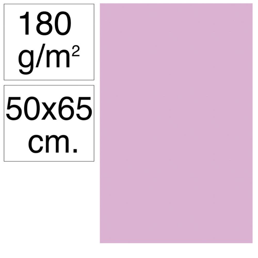 CARTULINA 50X65 180G LILA 25UD