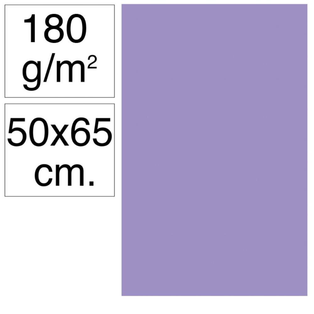 CARTULINA 50X65 180G VIOLETA 25UD