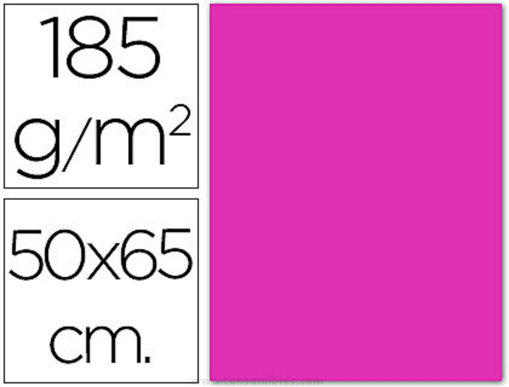 CARTULINA 50X65 185G GUARRO FU