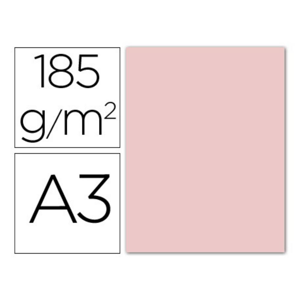 CARTULINA A3 GUARRO ROSA 185G