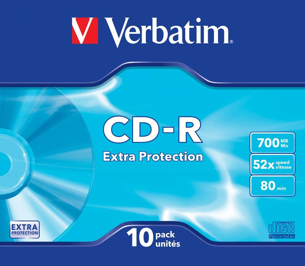 VERBATIM CD-R 700MB CAJA PACK 10 UDS