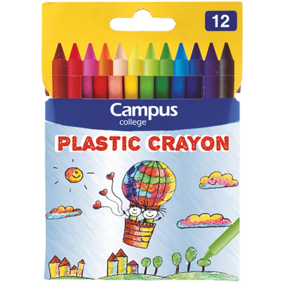 CERAS PLASTICAS CAMPUS COLLEGE 12 COLORES