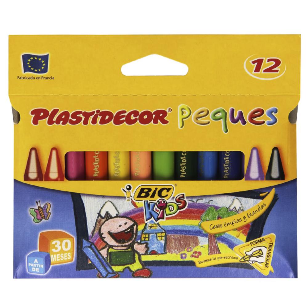 CERAS BIC PLASTIDECOR PEQUES 12 COLORES