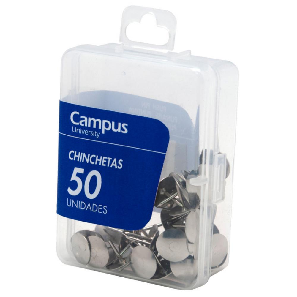 CHINCHETAS CROMADAS C/50 MAKRO