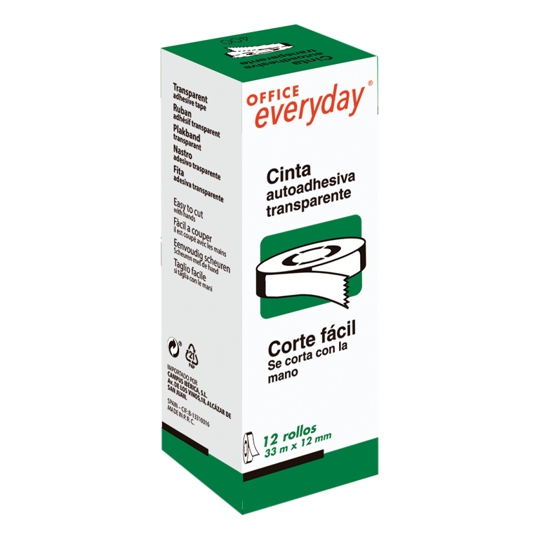 CINTA ADHESIVA 33x12 CAJA VERDE