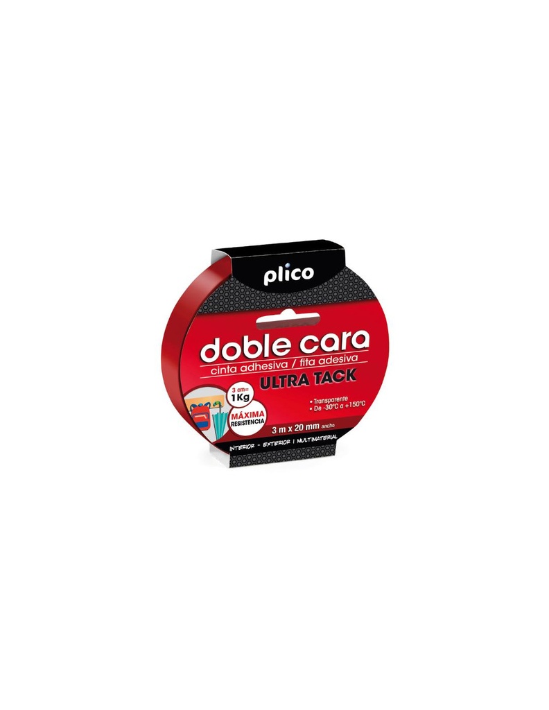 CINTA DOBLE CARA ULTRA TACK 3MX20MM
