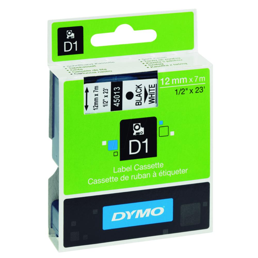 CINTA DYMO 12x7 NEG/BL. 45013