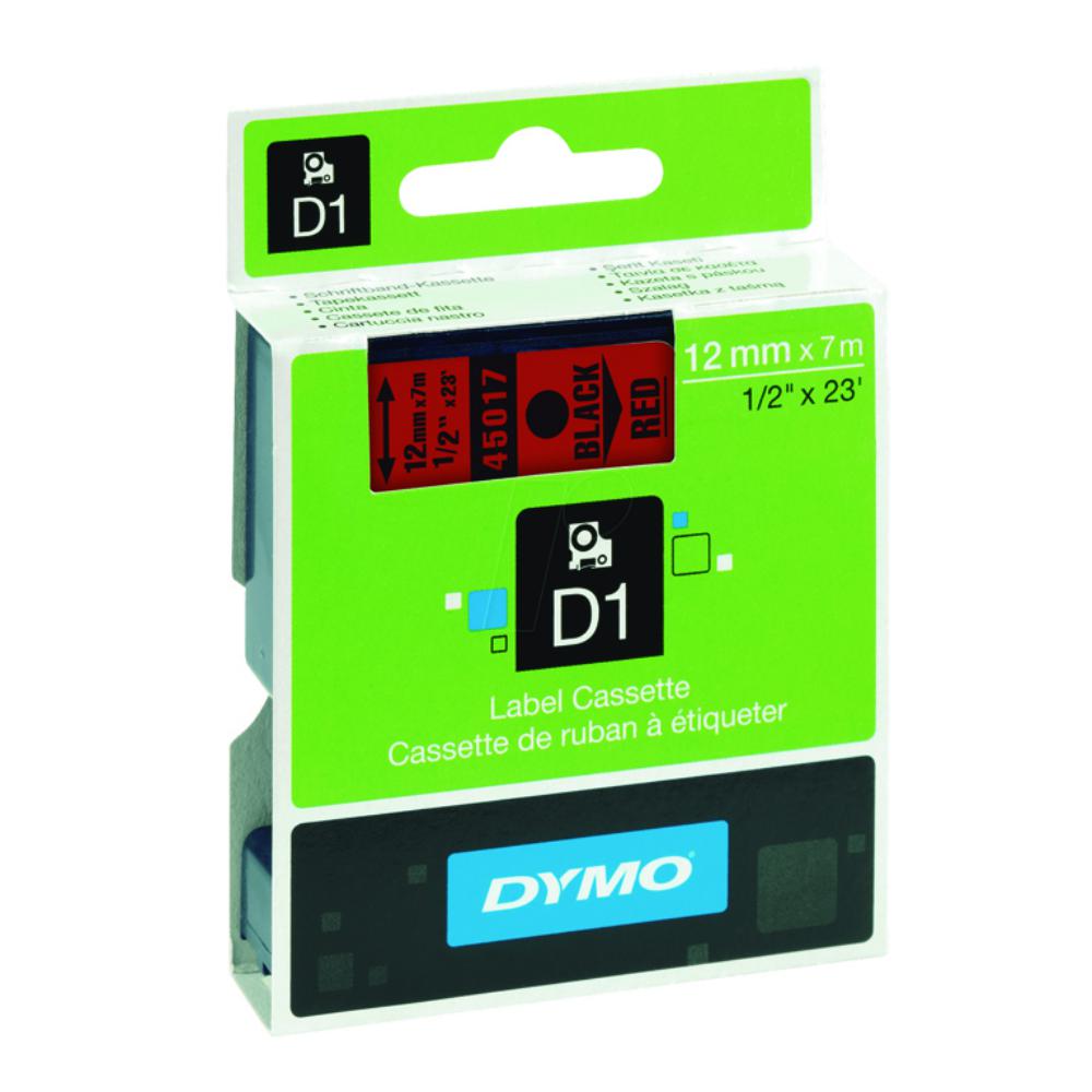 CINTA DYMO 12x7 NEG/ROJ.