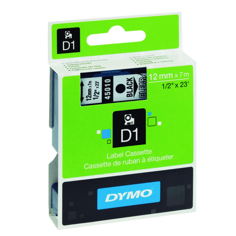CINTA DYMO 12x7 NEG/TRAN.45010