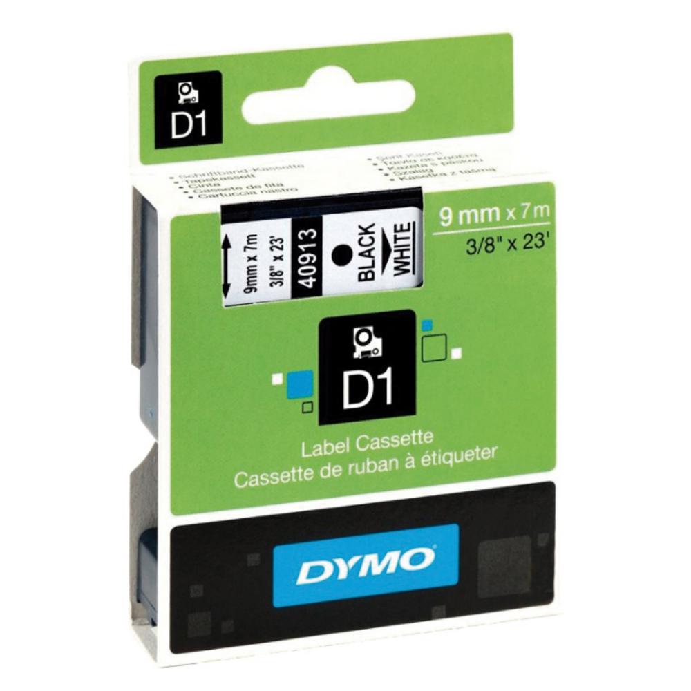 CINTA DYMO D1 9MMX7M NEGRO/BL