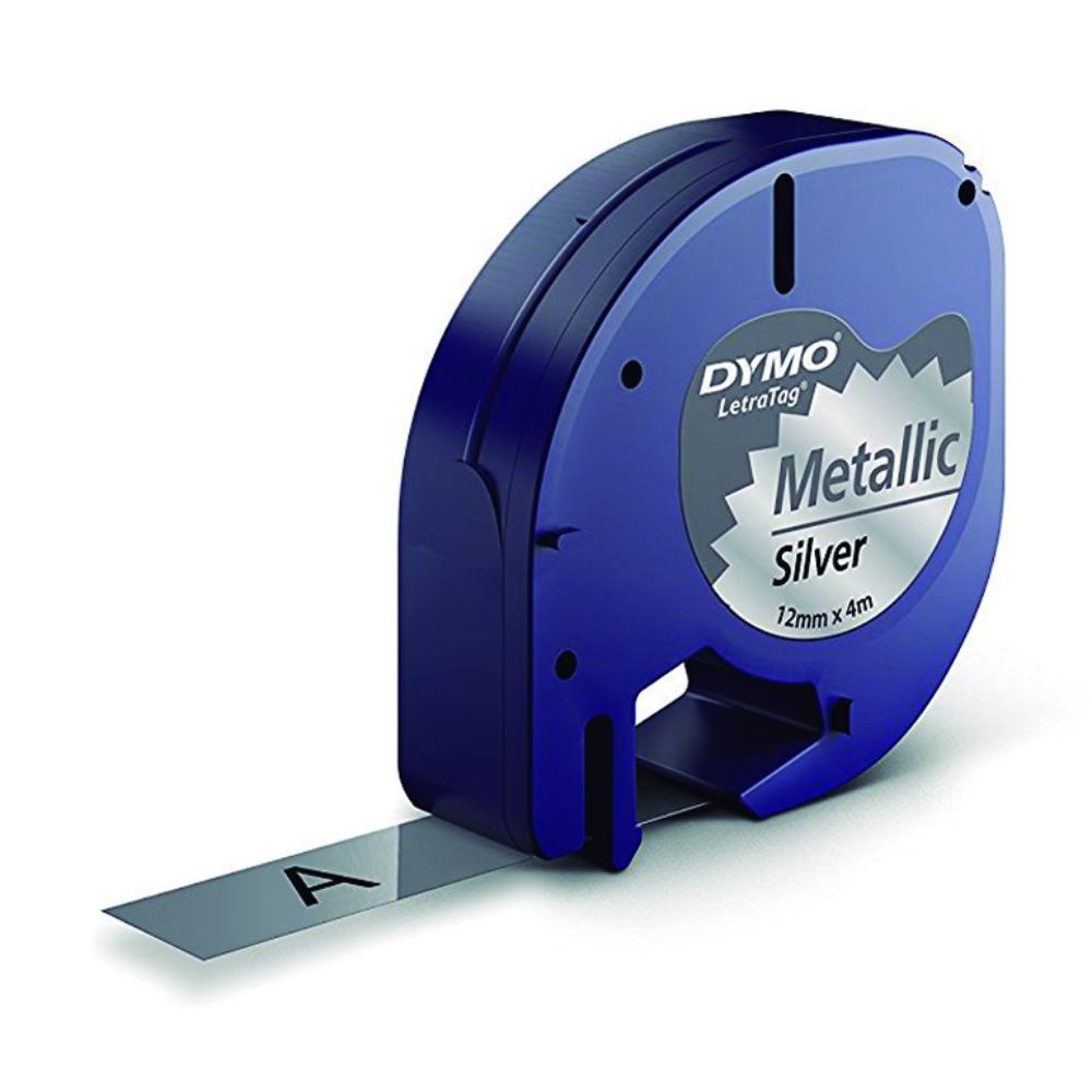 CINTA DYMO LETRATAG METAL.N/PT