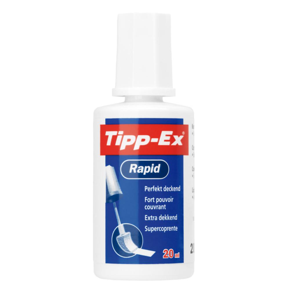CORRECTOR LÍQUIDO TIPP-EX RAPID 20 ML.