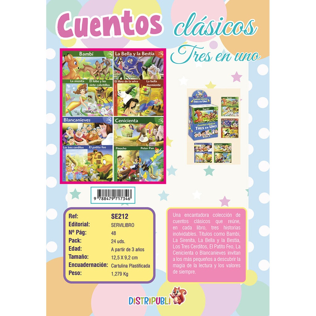 CUENTOS CLASICOS 3EN1 212