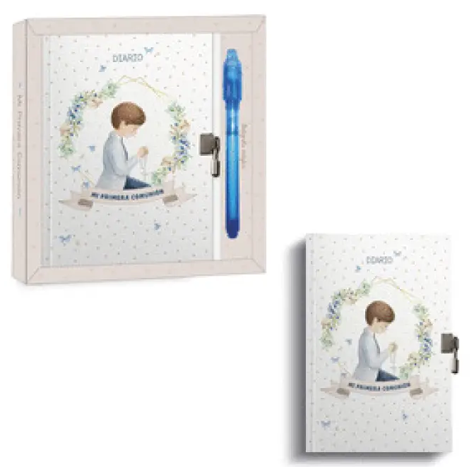 DIARIO COMUNION NIÑO ORLA+BOLIGRAFO MAGICO