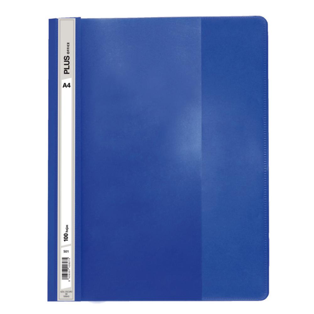 DOSSIER FASTENER A4 AZUL OSCURO 100H