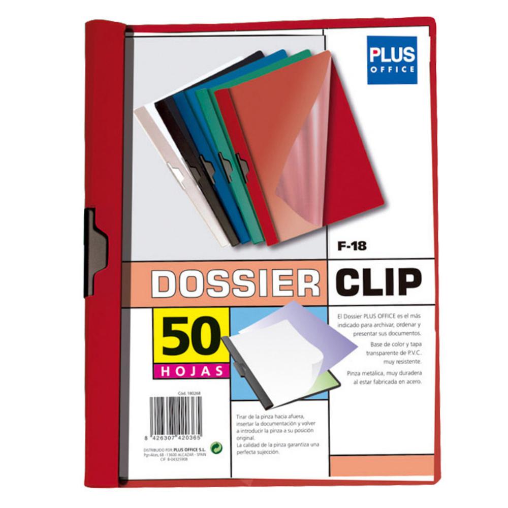 DOSSIER PINZA LATERAL 50H ROJO
