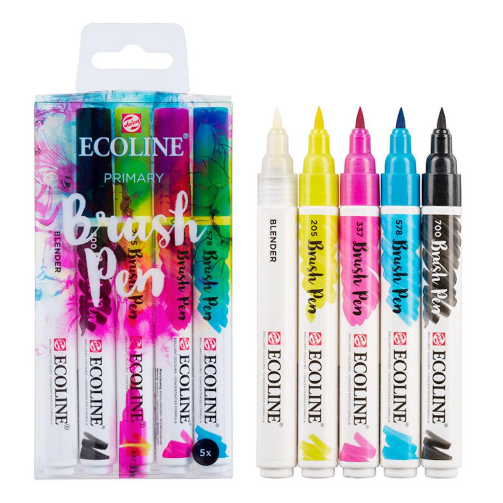 ECOLINE BRUSHPEN X5 PRIMARIOS