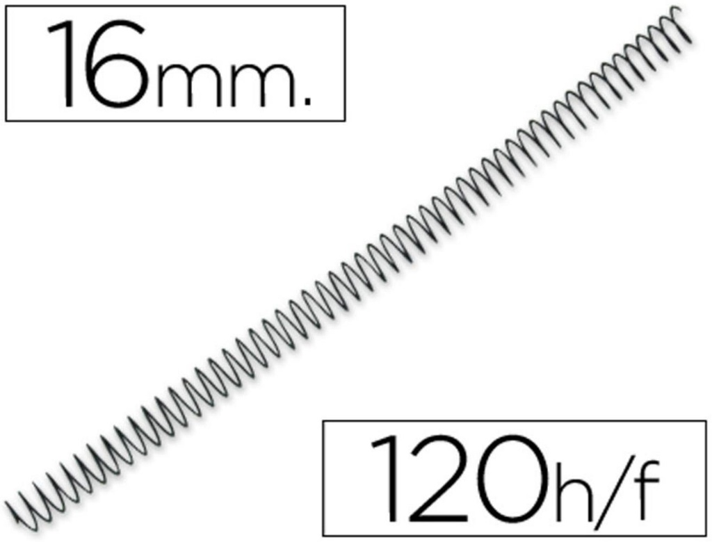ESPIRAL METALICO P56/4:1 16 MM