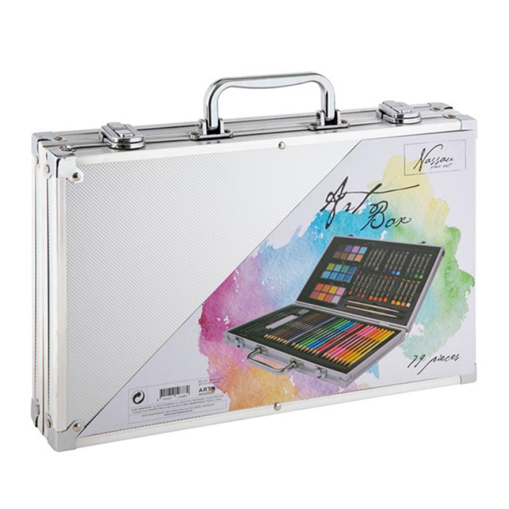 ESTUCHE DIBUJO METAL 79 PIEZAS