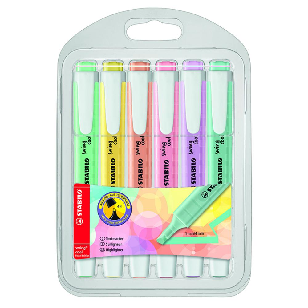 FLUORESCENTE STABILO SWING COOL PASTEL 6UD.