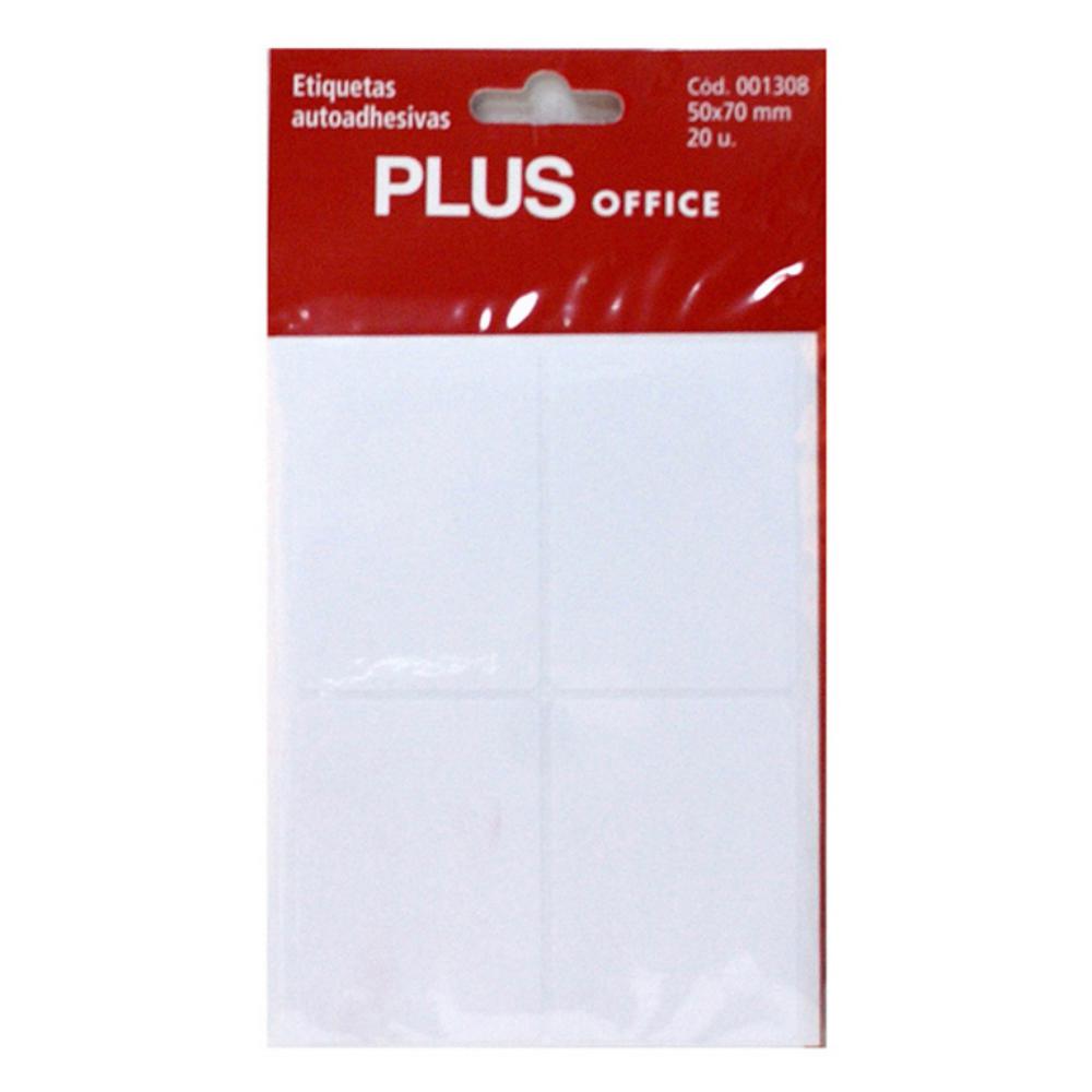 ETIQUETAS AUTOADHESIVAS PLUS OFFICE 53X82MM 20UD 5H
