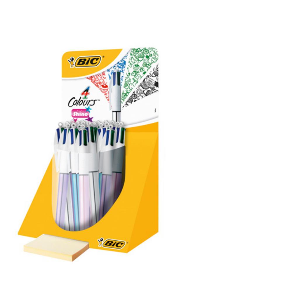 BOLIGRAFO TINTA ACEITE BIC 4 COLOURS SHINE 4 COLORES /20 UD.