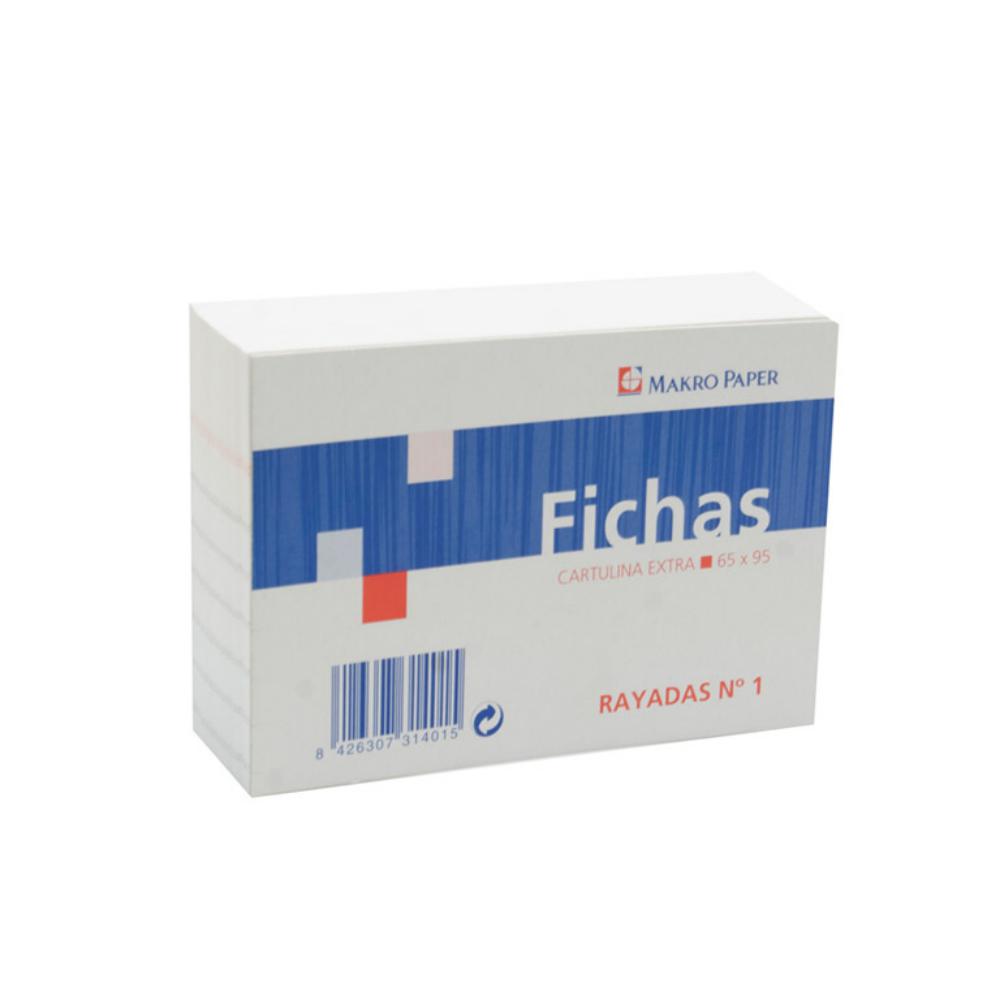 FICHAS RAYADAS Nº1 6,5 X 9,5