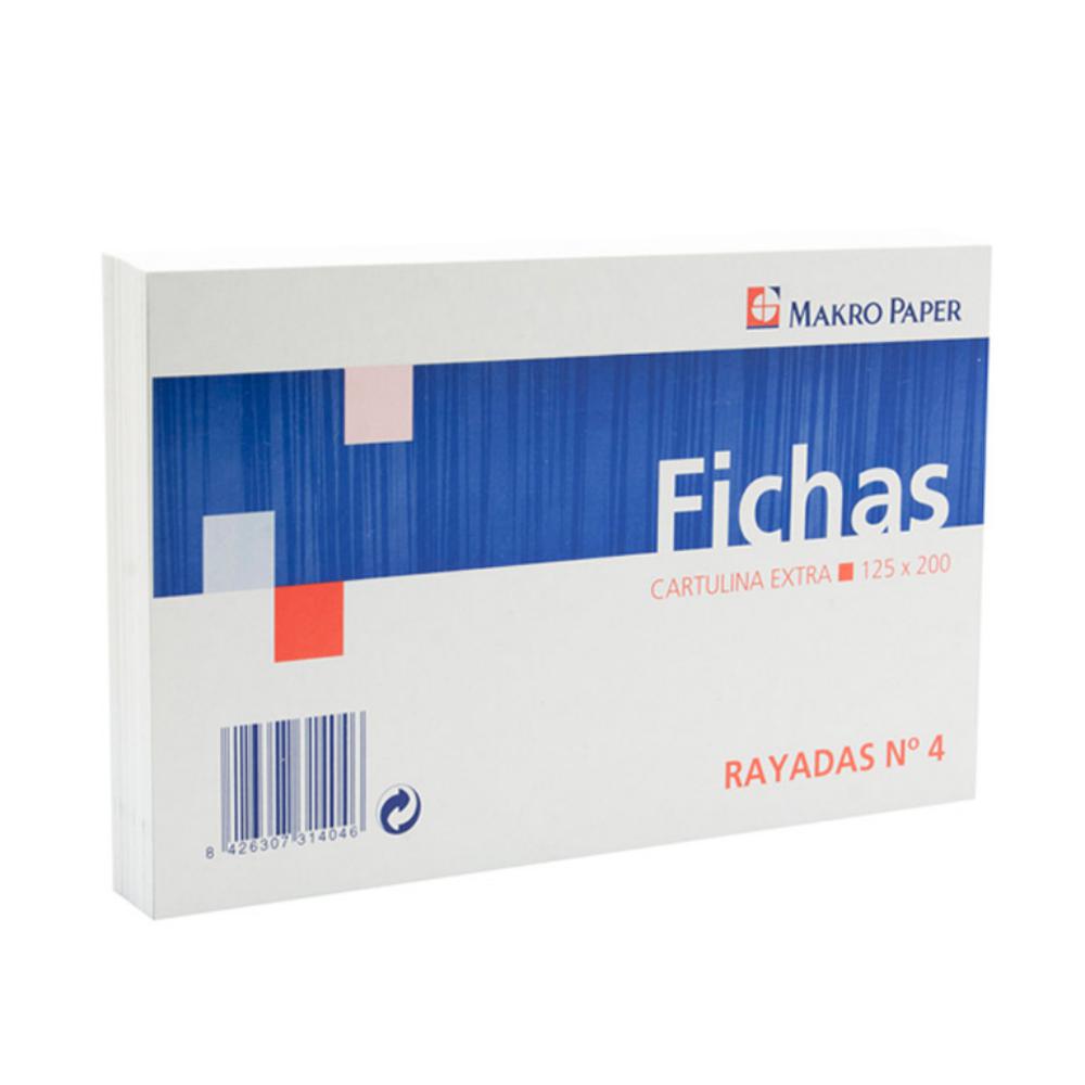 FICHAS RAYADAS Nº4 125x20