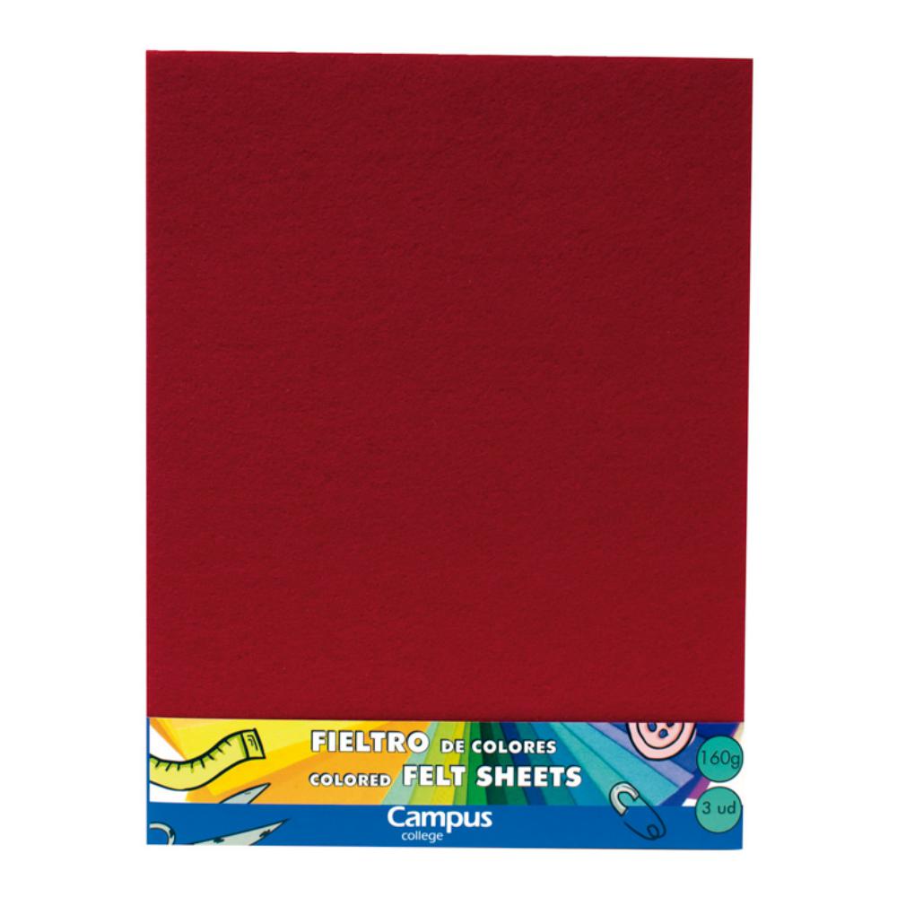 FIELTRO 23X30 MAKRO ROJO B/3