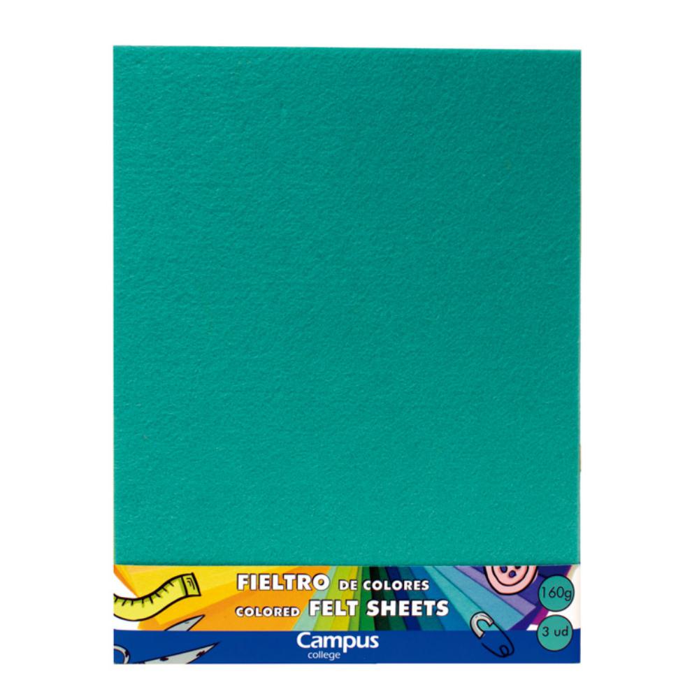 FIELTRO 23X30 MAKRO TURQU.B/3